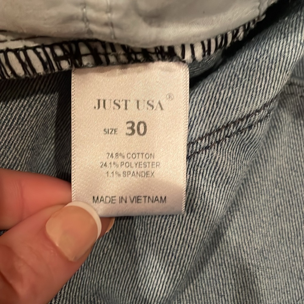 Just USA straight legged jeans size 30 - Picture 3 of 6